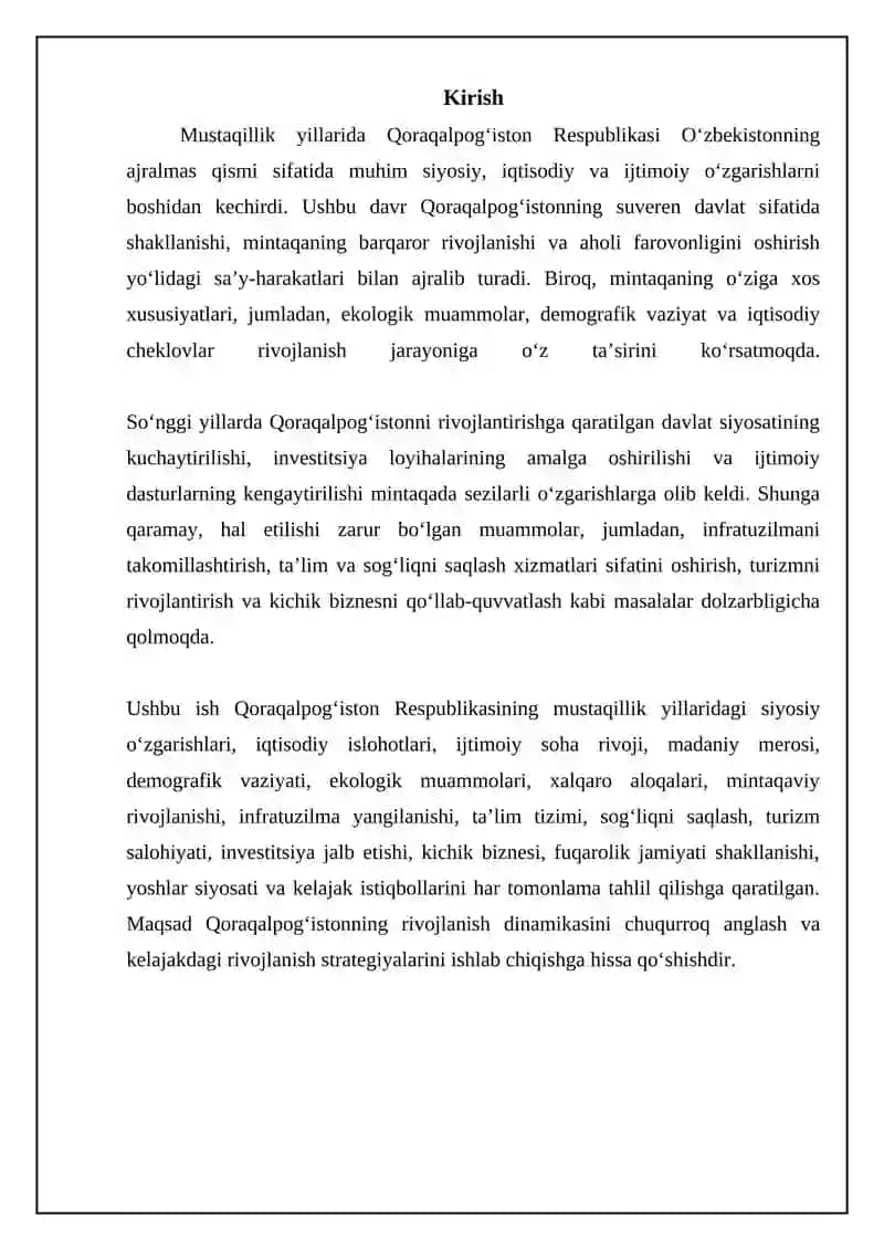 Mustaqillik yillarida Qoraqalpog'iston Respublikasi 3
