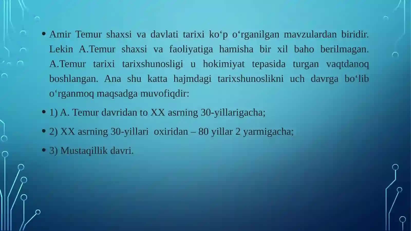 Amir Temur va temuriylar davrining mahalliy manbalari 3