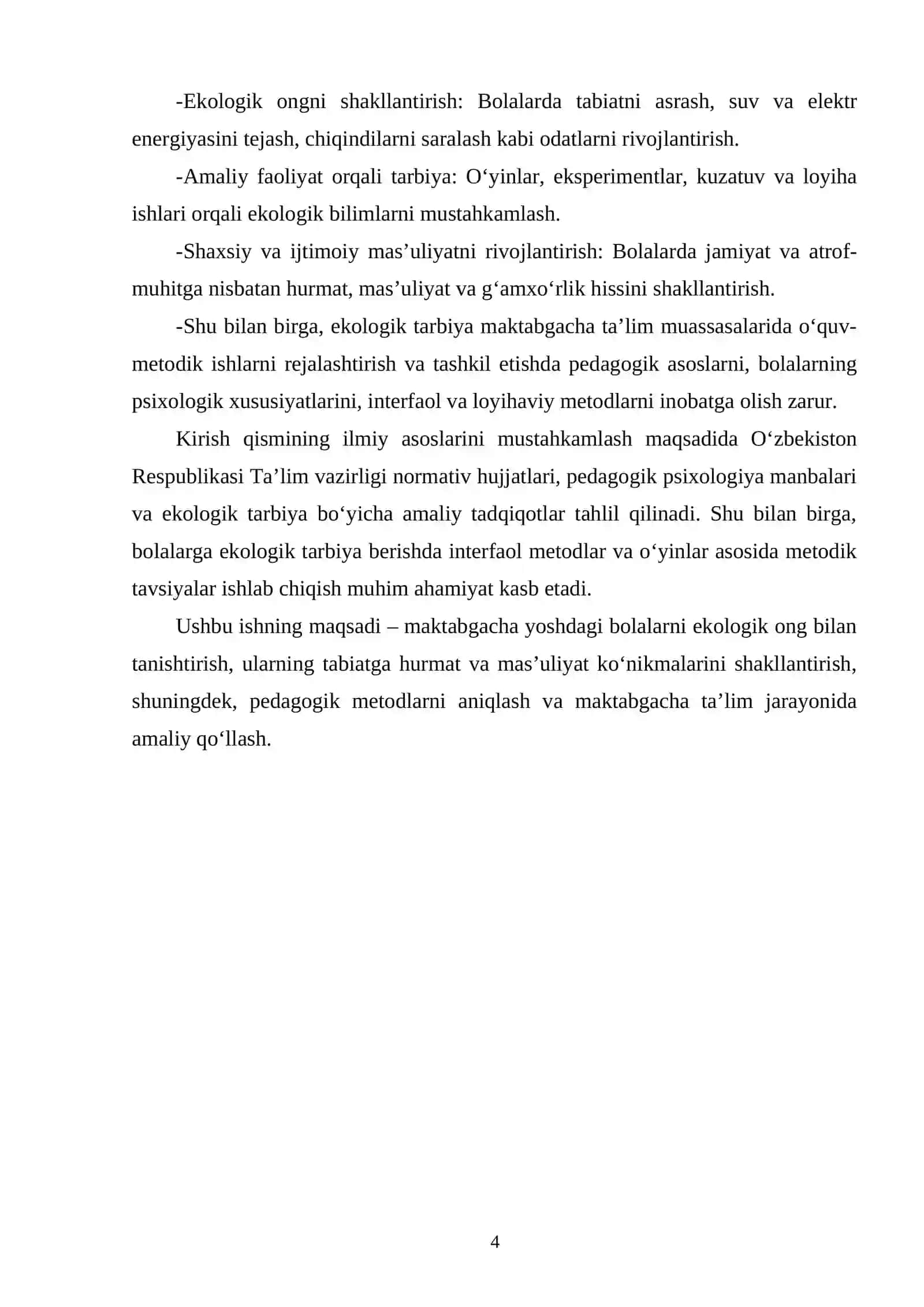 Maktabgacha taʼlimda ekologik tarbiyaning pedagogik asoslari 3