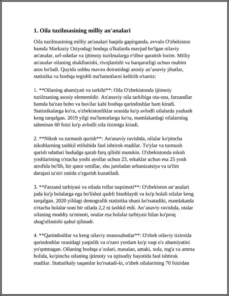 MILLIY VA XALQARO OILAVIY QADRIYATLAR 3