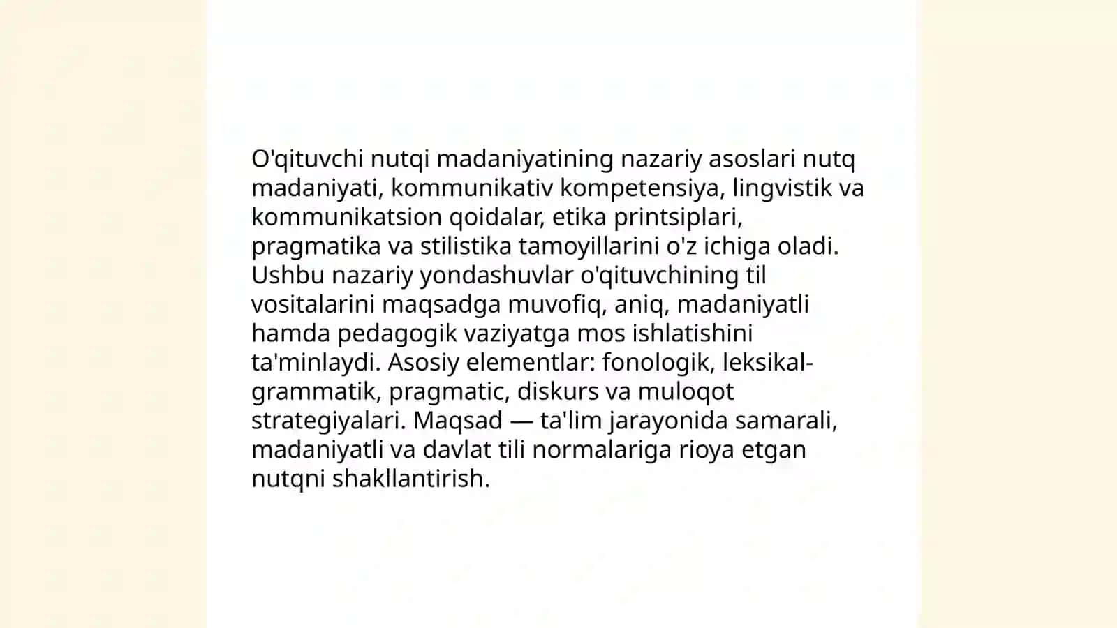 O'qituvchi nutqi madaniyatining nazariy asoslari 3
