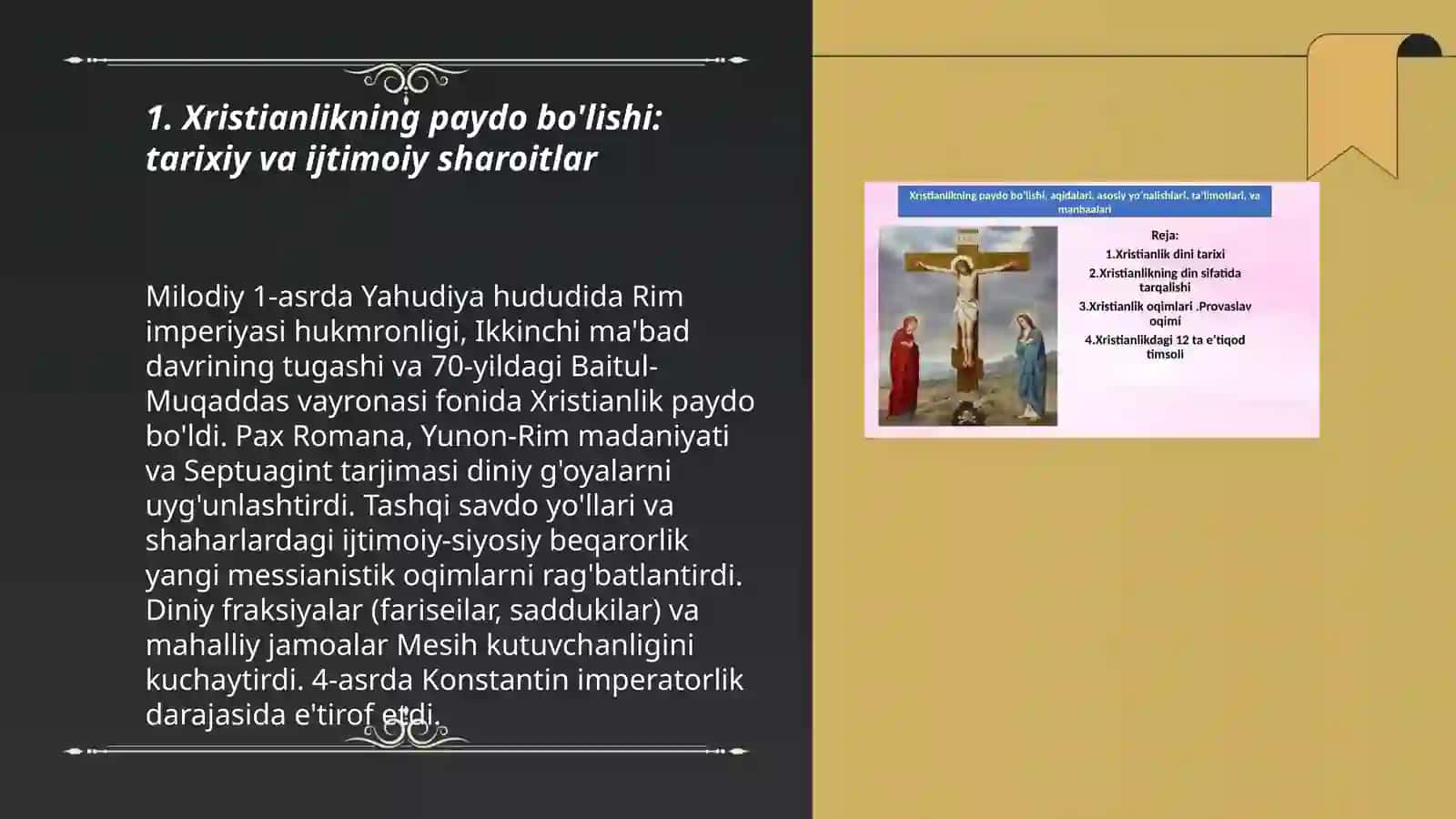 Xristianlikning Paydo Bolishi 3