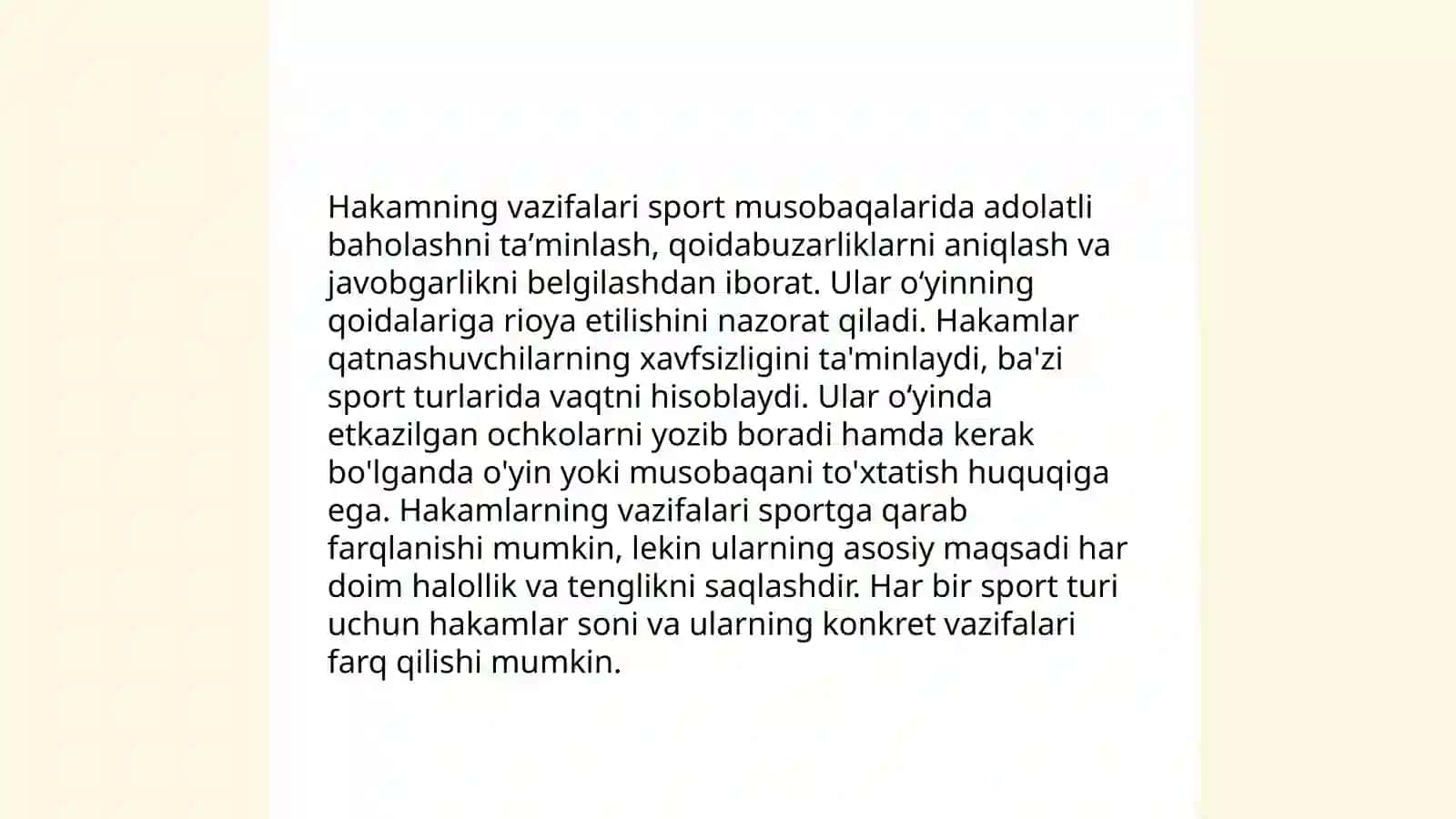 Hakamlikning vazifalari sport musobaqalarida 3