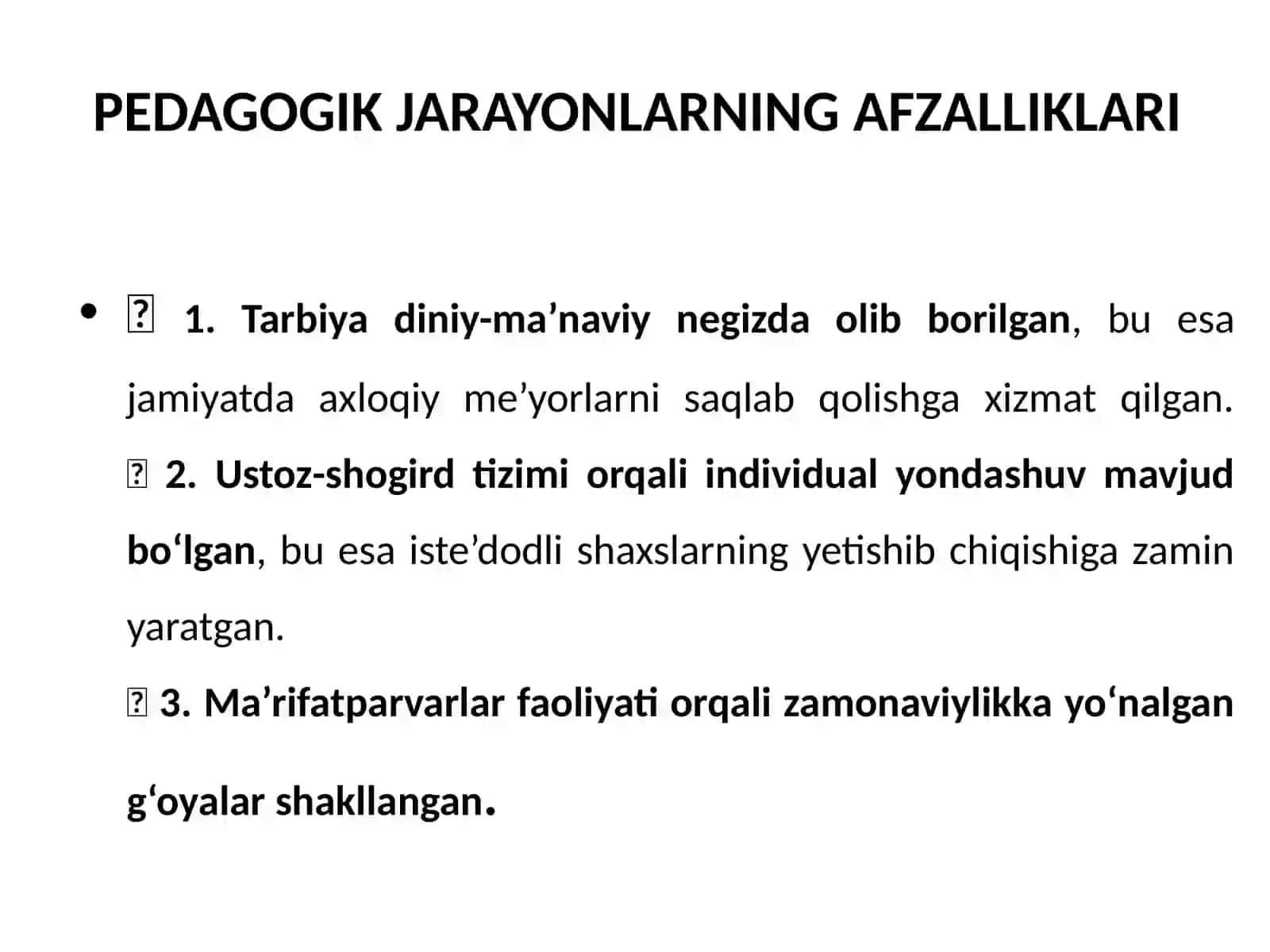 Sharqda yangi davr pedagogikasi (XVIII–XIX asrlar): jarayonlar, yutuqlar va muammolar 3