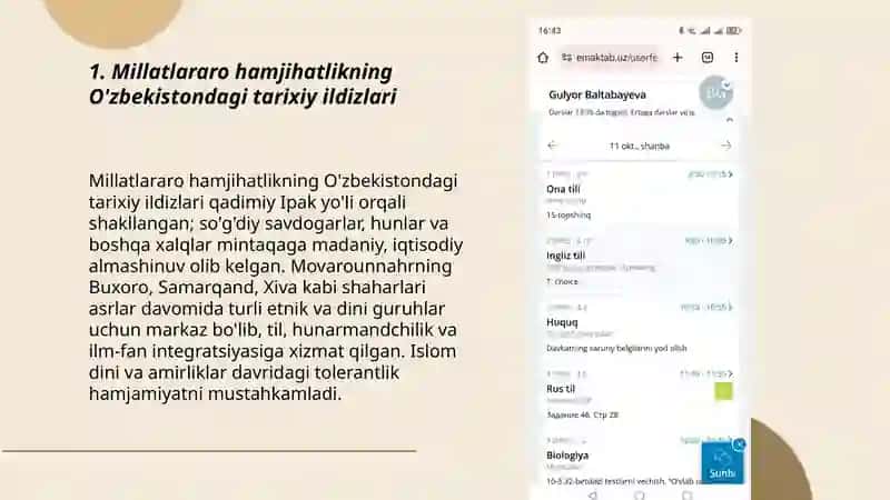 Millatlararo hamjihatlikning O'zbekistondagi tarixiy ildizlari 3