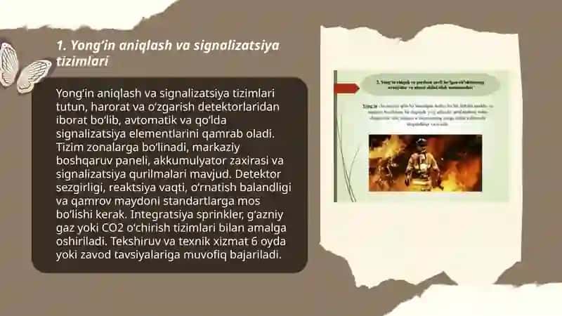 Yongʻin xavfsizligi va portlash xavfi boʻyicha tizimlar 3