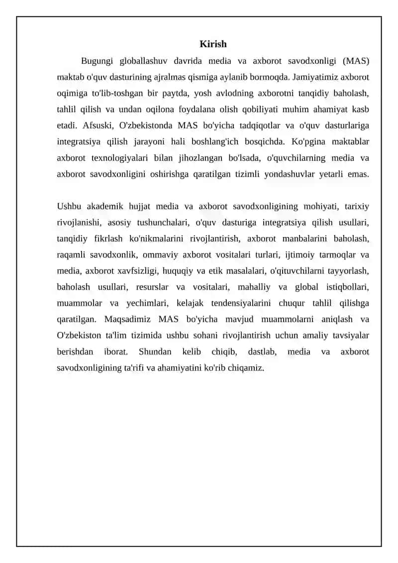 Maktab dasturida media va axborot savodxonligi 3