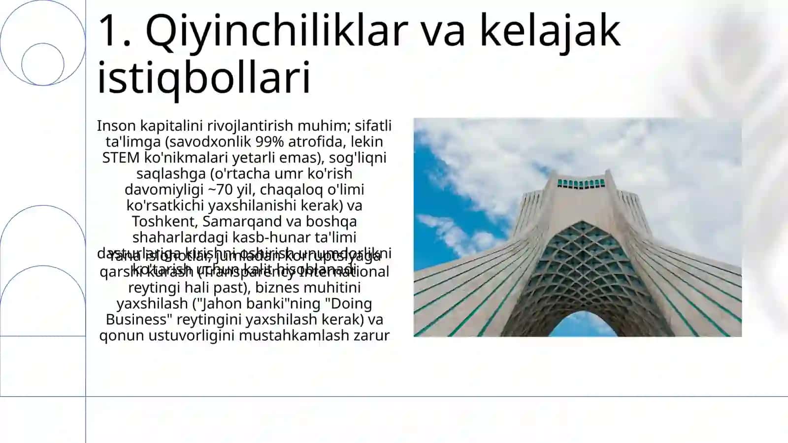 O'zbekiston ijtimoiy iqsodiy rivojlanishi 3
