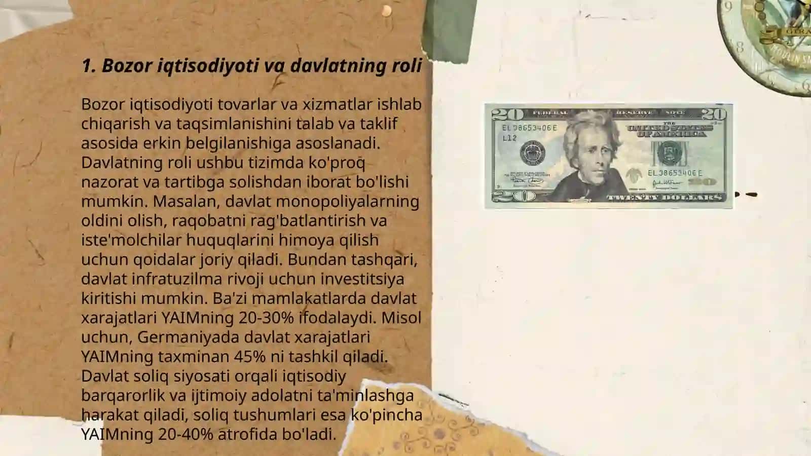 Bozor iqtisodiyoti va davlatning roli 3