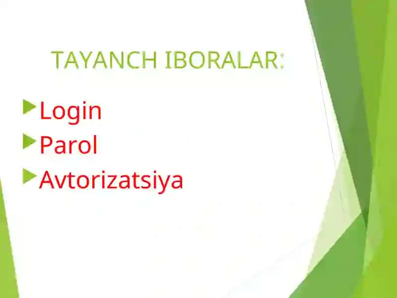 Axborotlar himoyasi. Himoyalashning texnik va dasturiy vositalari. 3