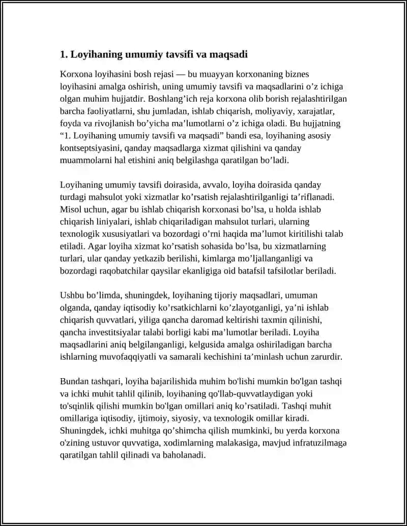 KORXONA LOYIHASINI BOSH REJASI 3