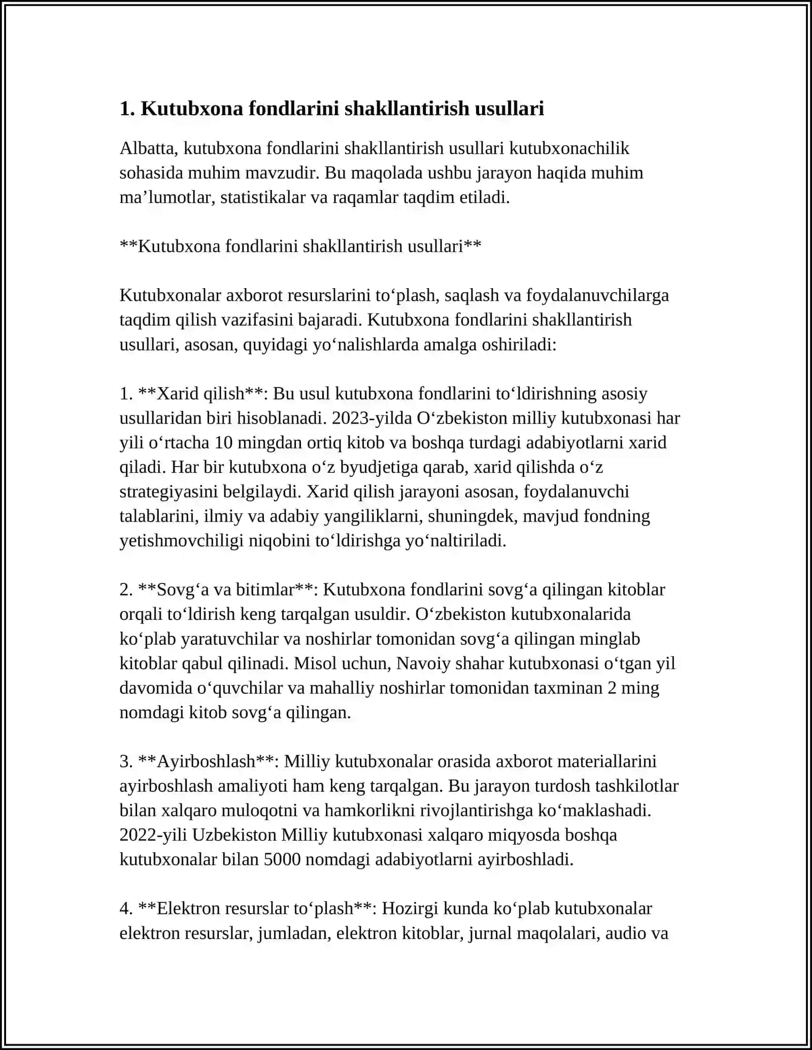 KUTUBXONA FONDLARINI SHAKLLANTIRISH VA ULARNI BOSHQARISH 3