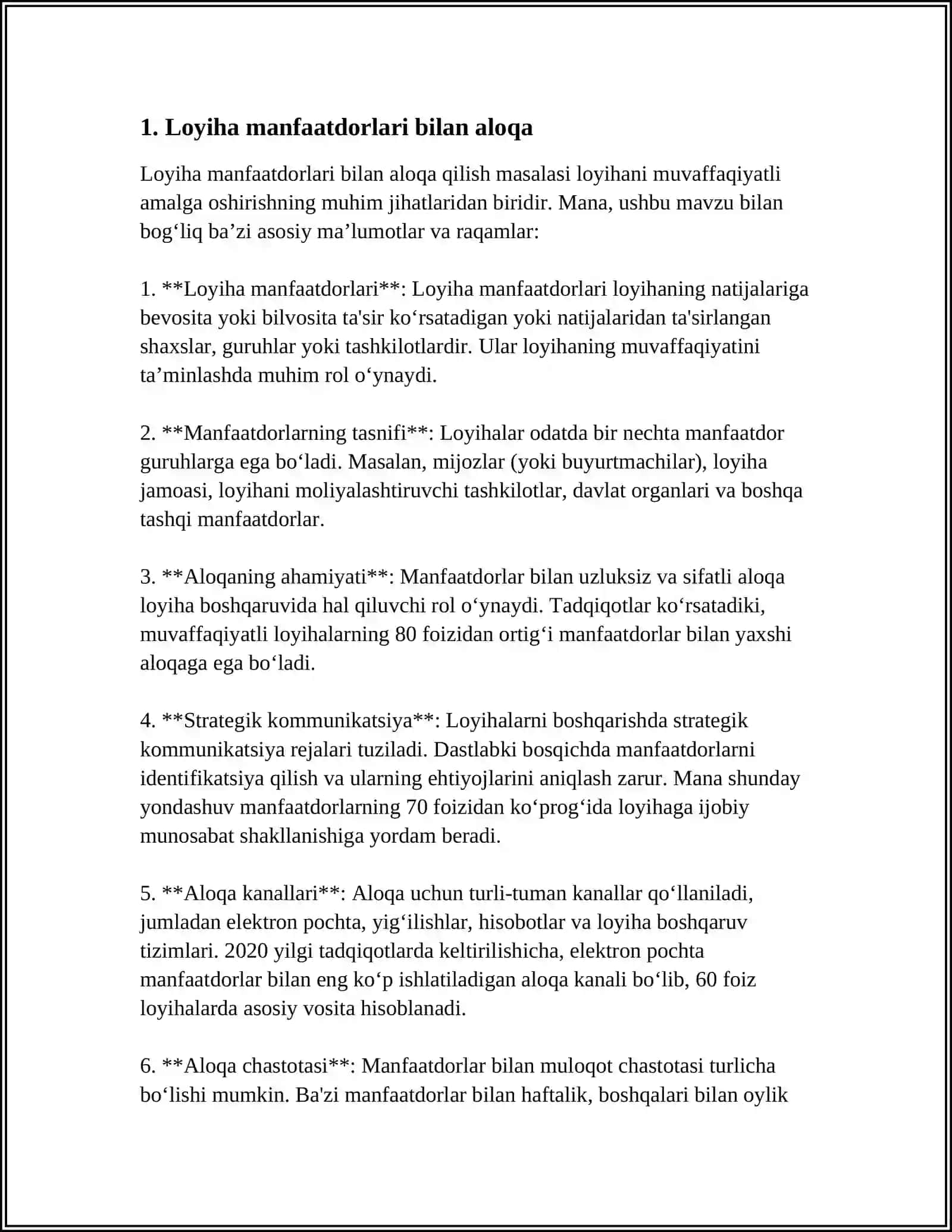 LOYIHA KOMANDASINI BOSHQARISH 3