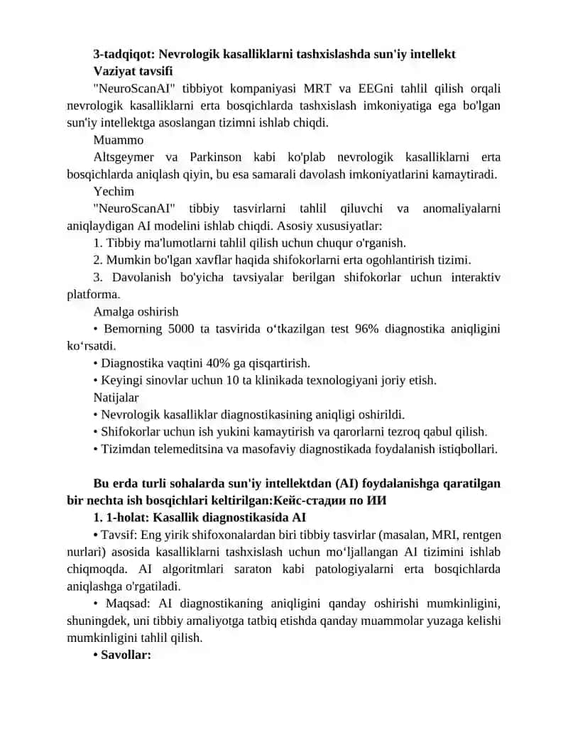 Vaziyatni o'rganish: Tibbiyotda neyrotexnologiya va sun'iy intellekt 3