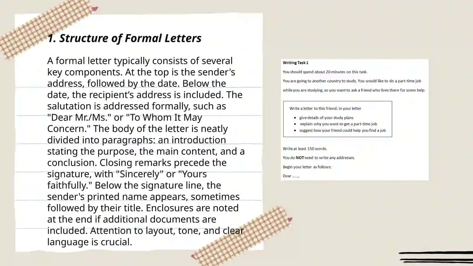 Formal Letters and Emails 3