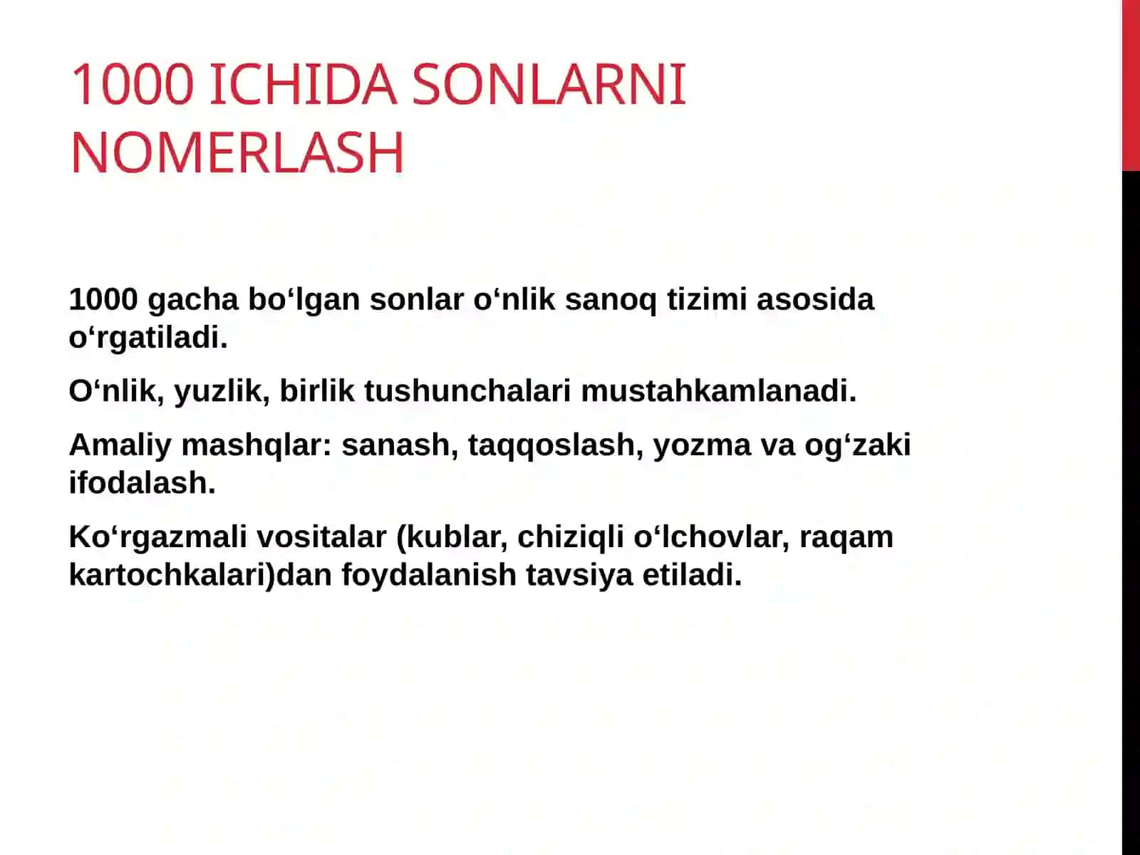 Boshlang‘ich sinflarda asosiy miqdorlar va ularni o‘lchov birliklarini o‘rgatish metodikasi 3
