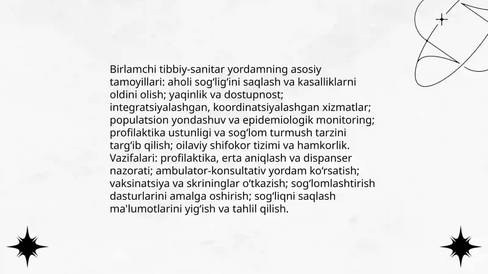 Birlamchi tibbiy-sanitariya yordami. Ambulatoriya-poliklinika 3