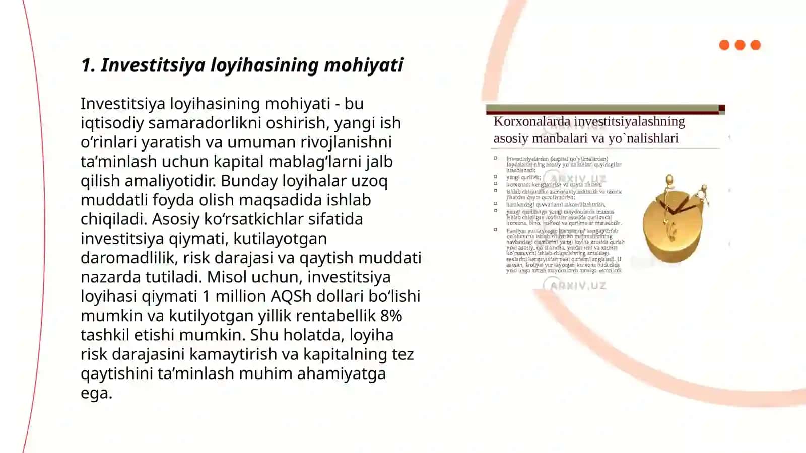 Investetsiya loyihasi 3