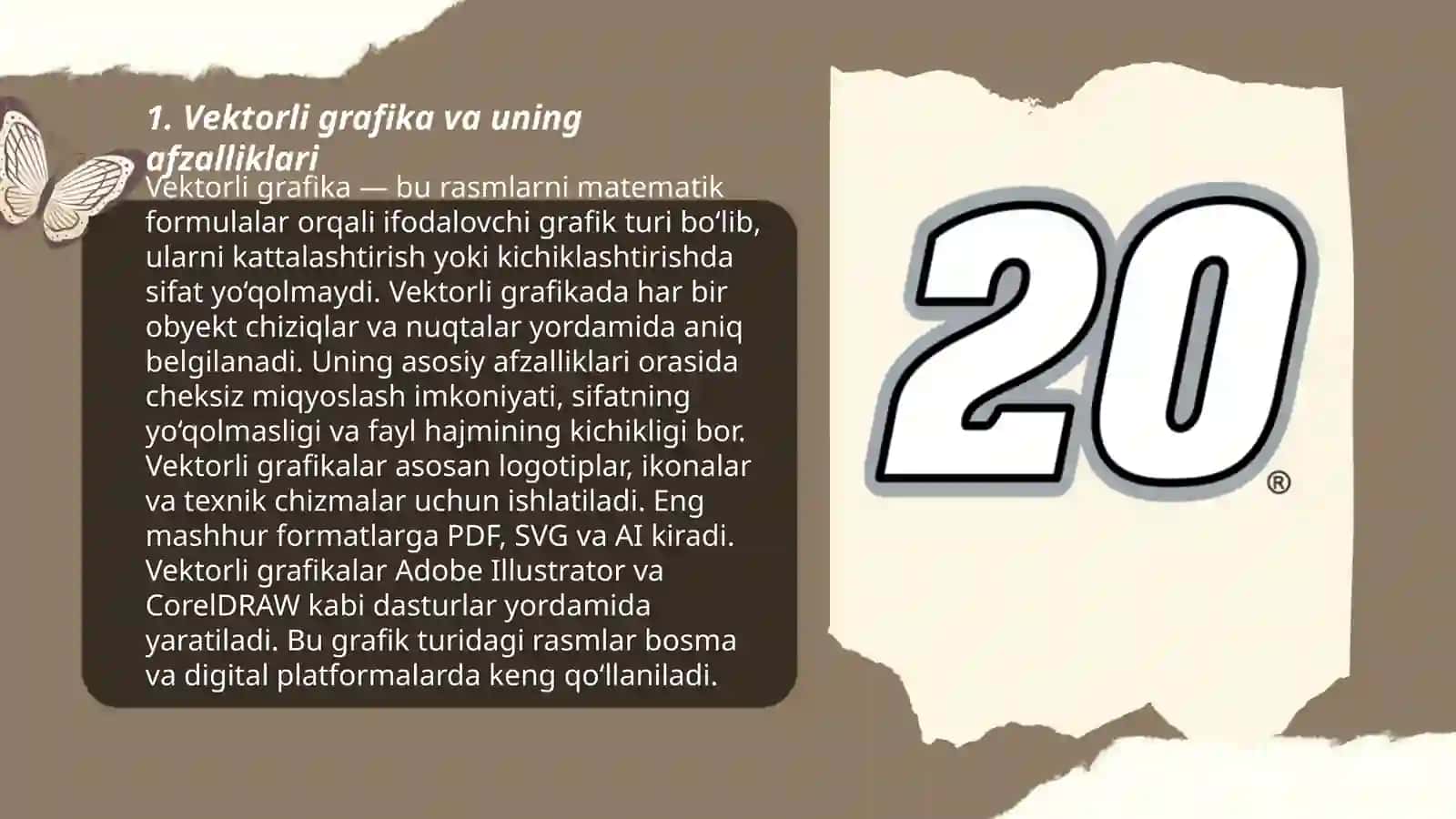Vektorli va rastrli grafikada ishlovchi dasturlar va ularni qo‘llanish sohalari 3