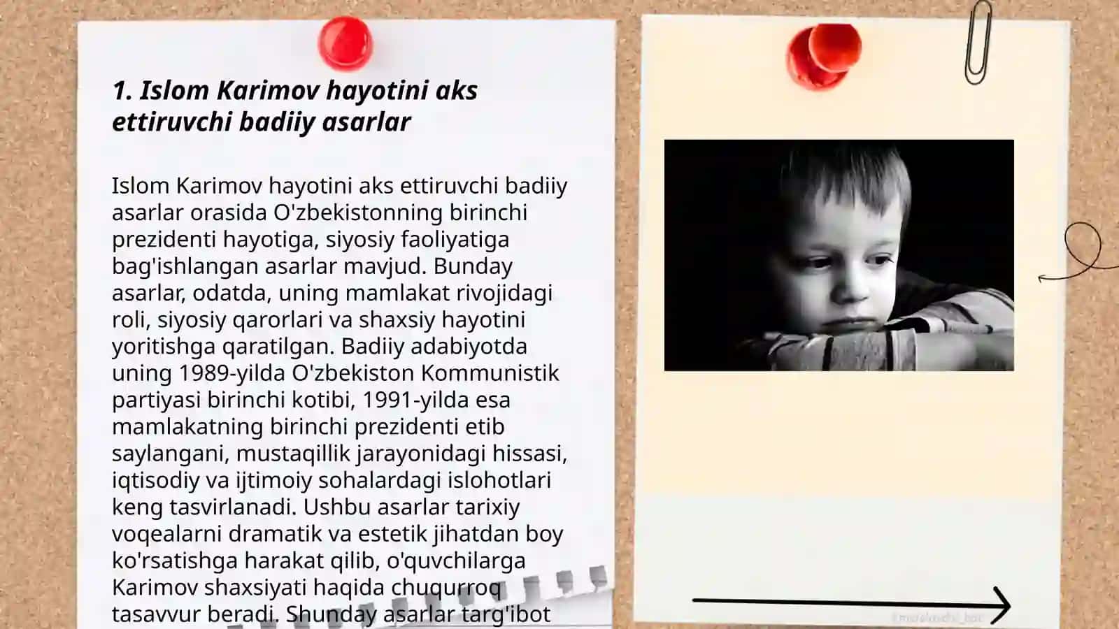 Islom Karimov hayotini aks ettiruvchi badiiy asarlar 3