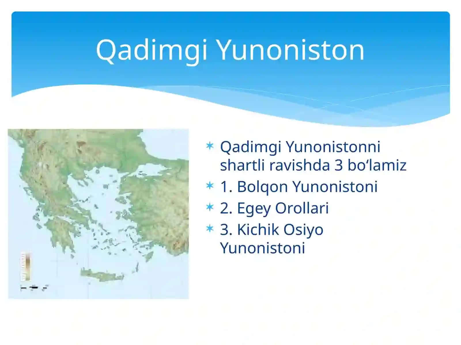 Eng qadimgi Yunoniston sivilizatsiyasi: Krit-Miken jamiyati. Miloddan avvalgi IX asr oxiri- VI asrlarda Yunoniston 3
