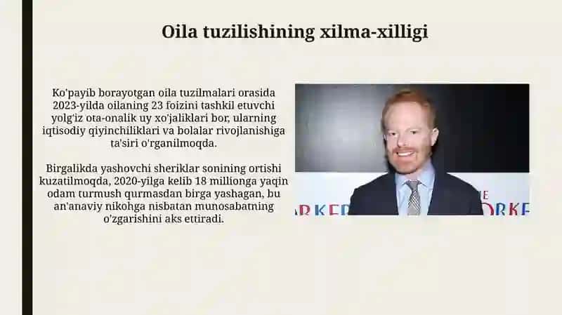 Amerika davlatining zamonaviy oila va nikoh transformatsiyasi 3