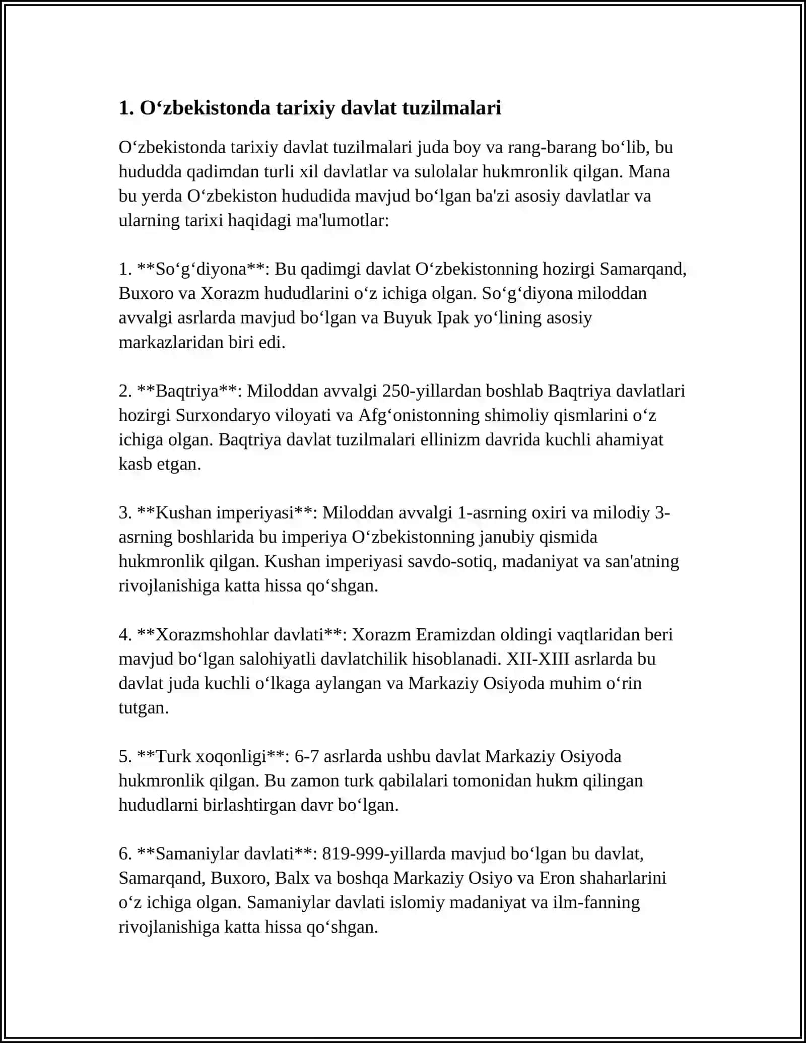 O'ZBEKISTON RESPUBLIKASINING TASHKIL TOPISHI VA TARIXIY AHAMIYATI 3