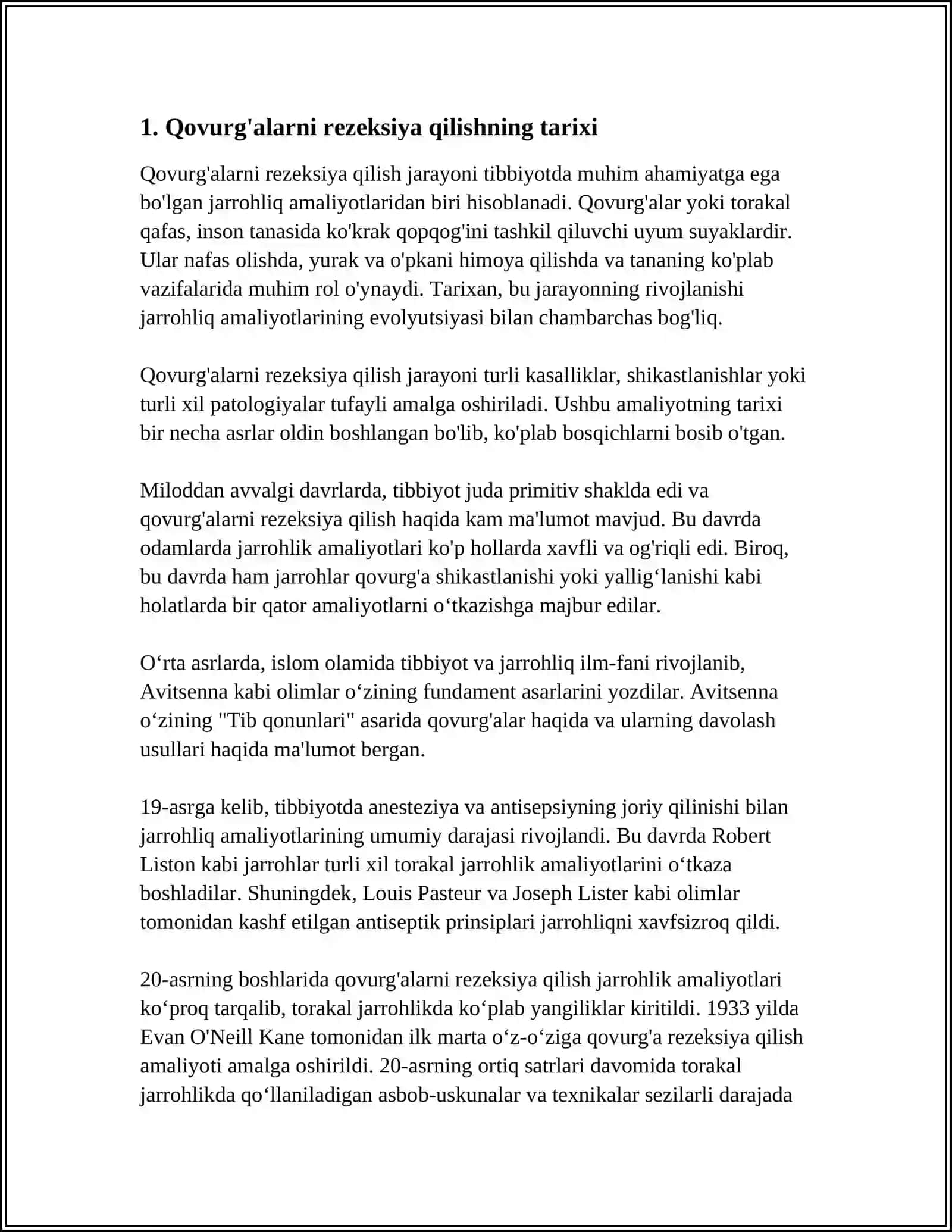 QOVURG'ALARNI REZEKSIYA QILISH TEXNIKASI 3