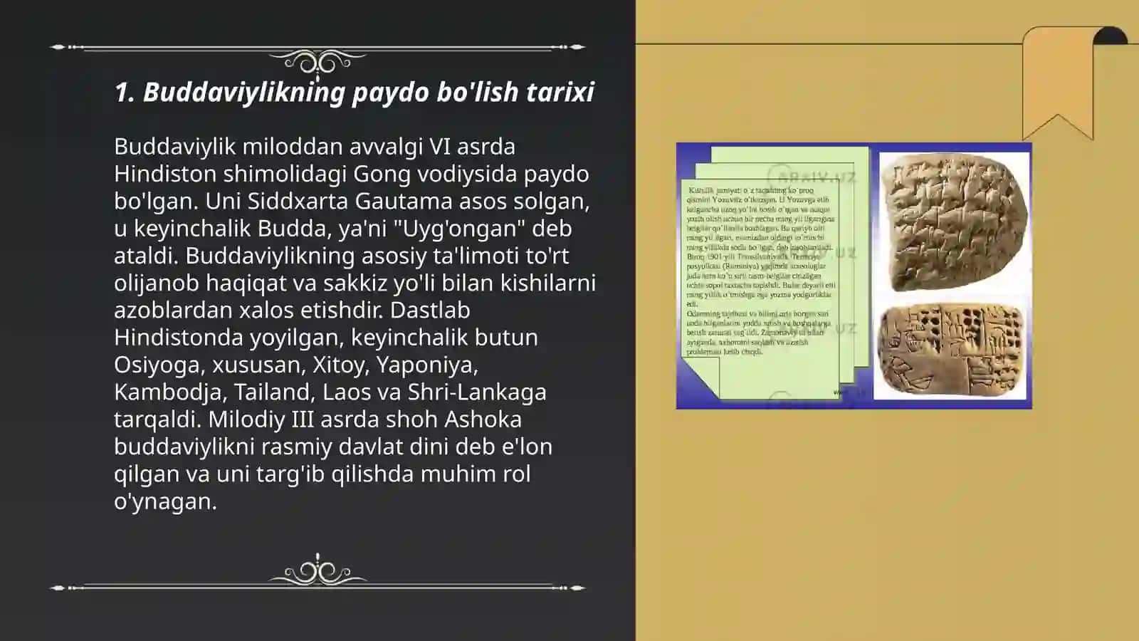 Buddaviylikning paydo bo'lish tarixi 3
