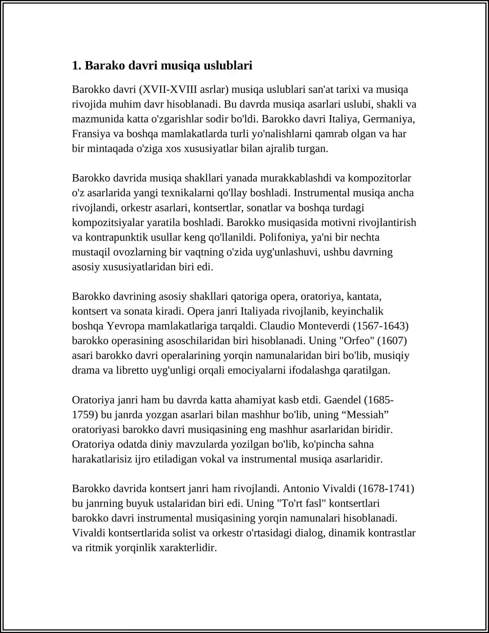 BARAKO DAVRI MUSIQA TARIXI 3