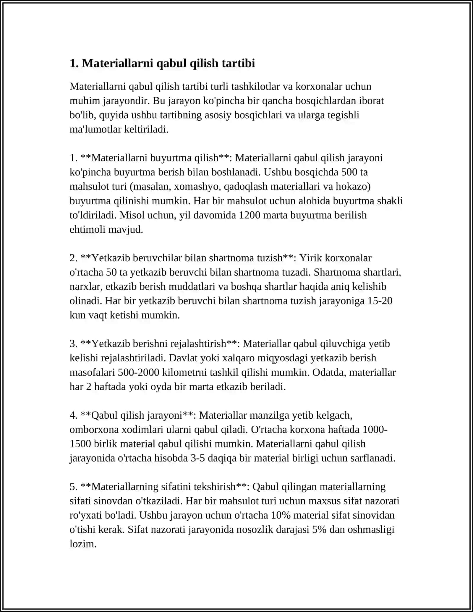 MATERIALLARNI ОMBОRLARDA HISОBGA ОLISH 3