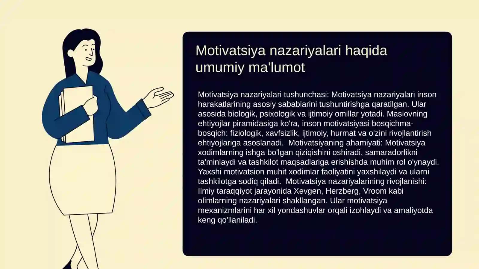 Motivatsiya nazariyalari va ularning asosiy tushunchalari 3