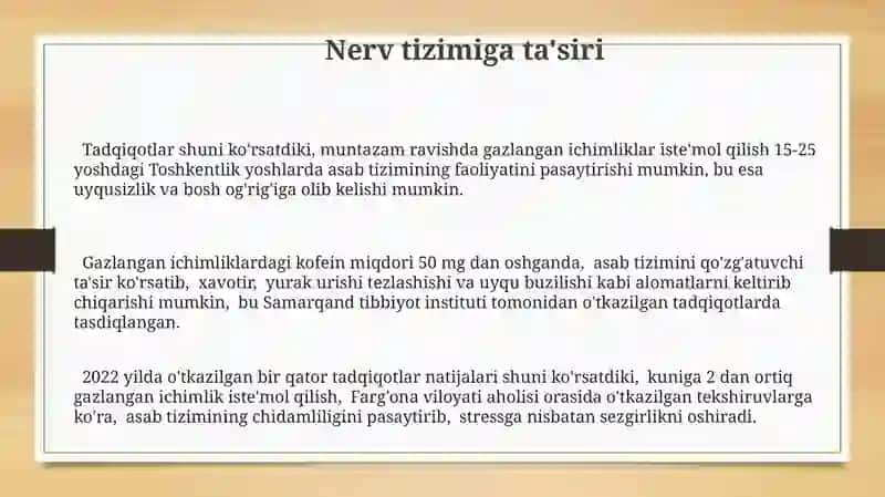 Gazli ichimliklarni inson salomatligiga ta'siri 3
