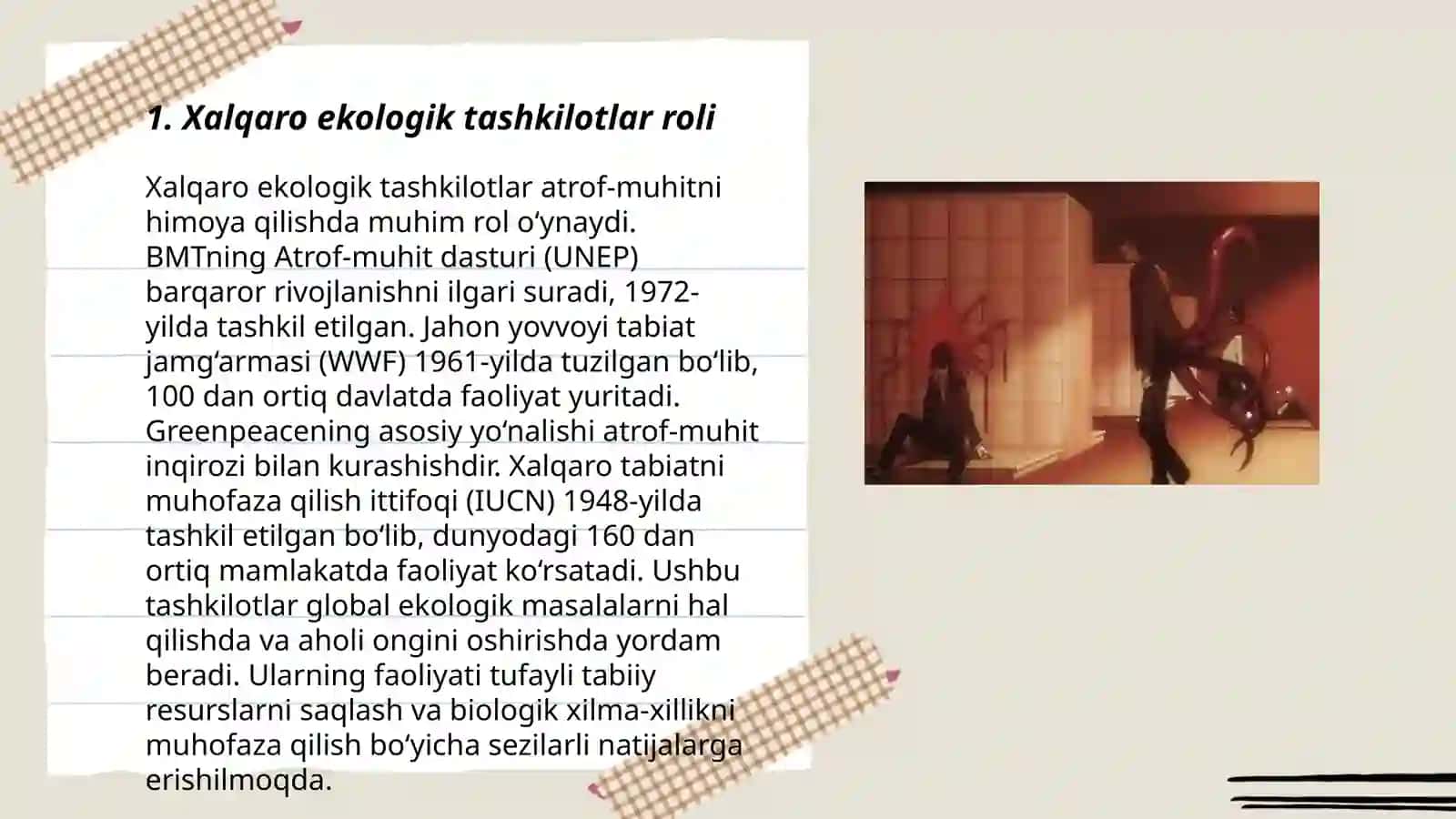 Ekologiya va tabiatni muhofaza qilish sohasidagi xalqaro hamkorlik 3