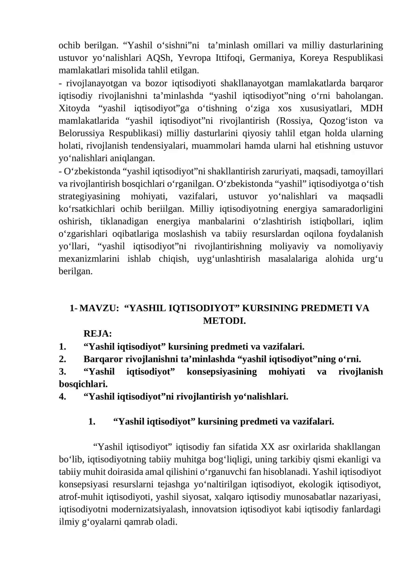 Yashil iqtisodiyot 3