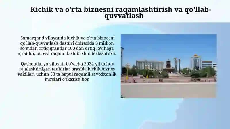 Kichik va o'rta biznesni raqamlashtirish va qo'llab-quvvatlash 3