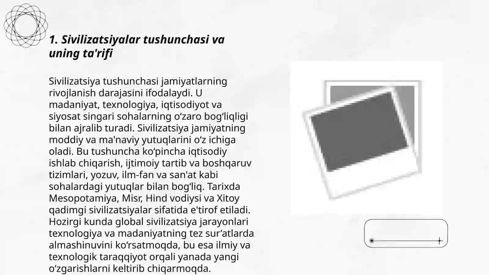 S.Xantingtonning “Sivilizatsiyalar to‟qnashuvi” asarini o‟qish va mohiyati bo‟yicha esse tayyorlash 3