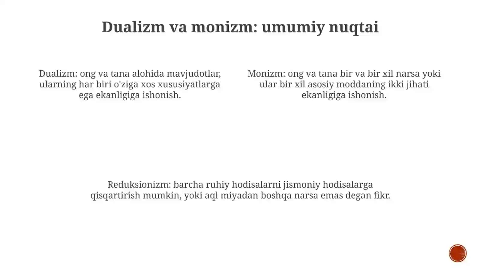 Insonni Tushunishga Dualizm Va Monizm Nuqtai Nazaridan Yondashuv 3