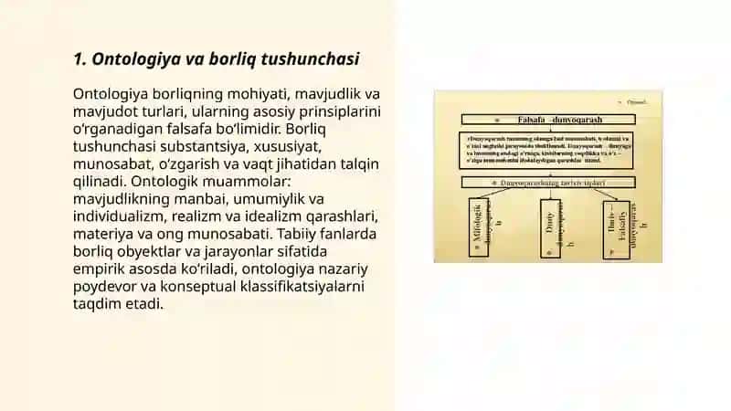 Falsafa va tabiiy fanlarda borliqning mohiyatiga oid konsepsiyalar 3