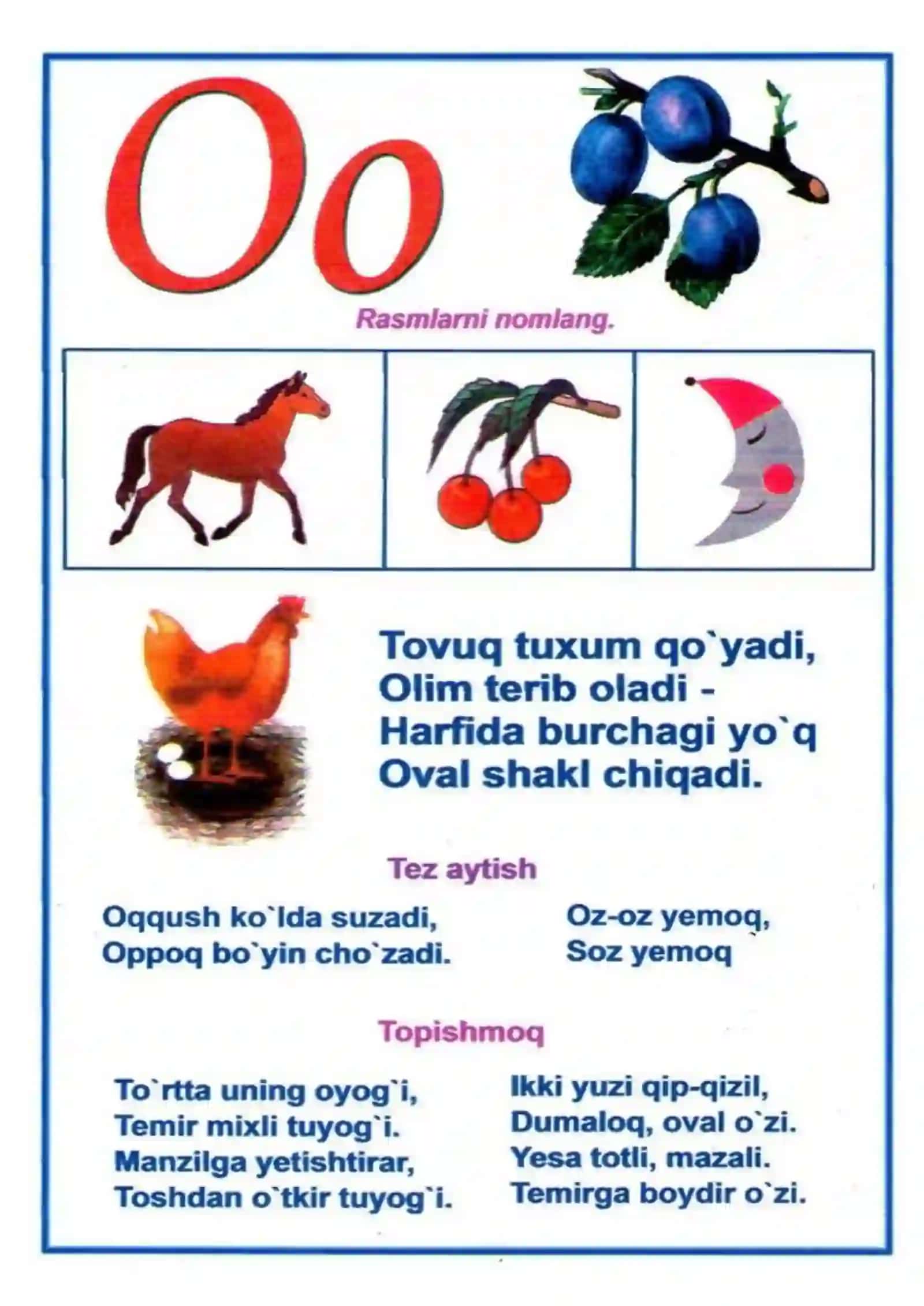 1-sinf Alifbe Savodga o'rgatish, alifbe harflar ko'rgazmasi 3