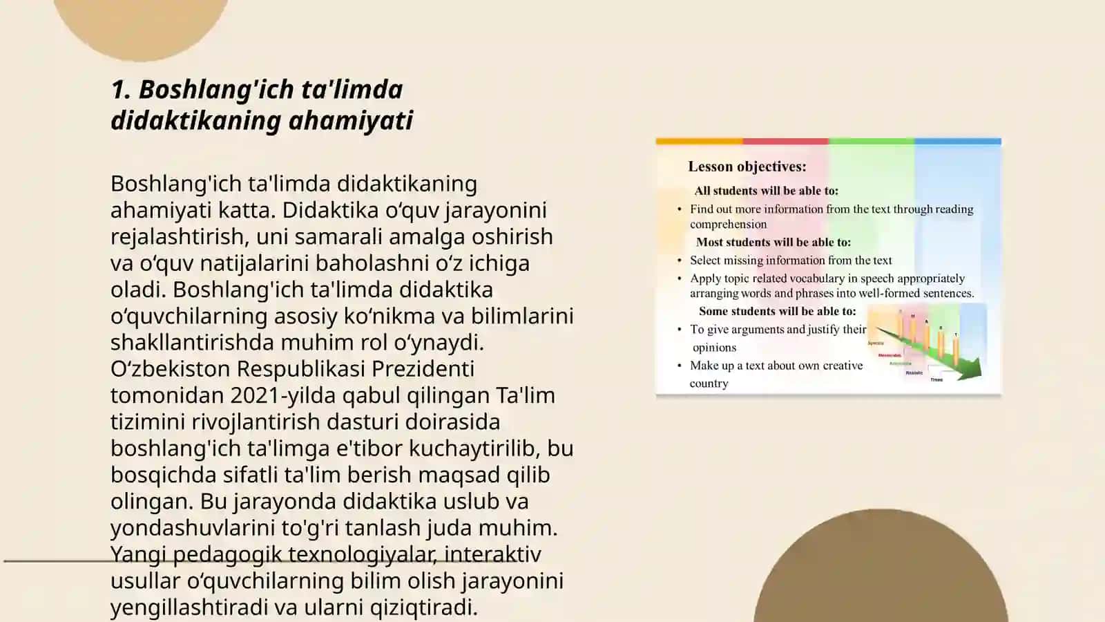 Boshlangich talim didaktikasining maqsad va vazifalari 3
