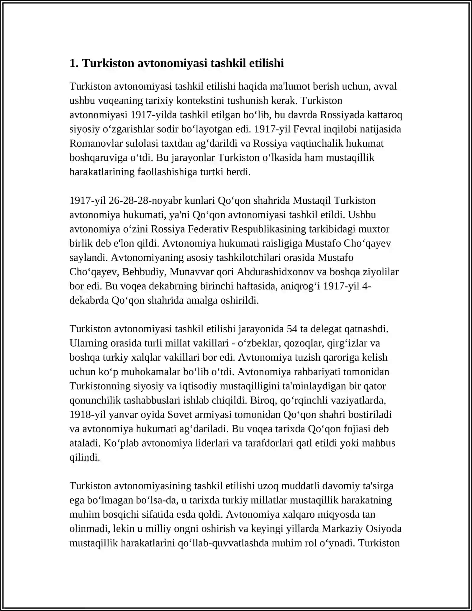 TURKISTON AVTONOMIYASI VA UNING TARIXI (1917-1918) 3