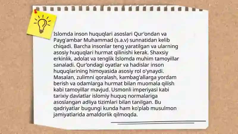 Islomda inson huquqlari himoyasi 3