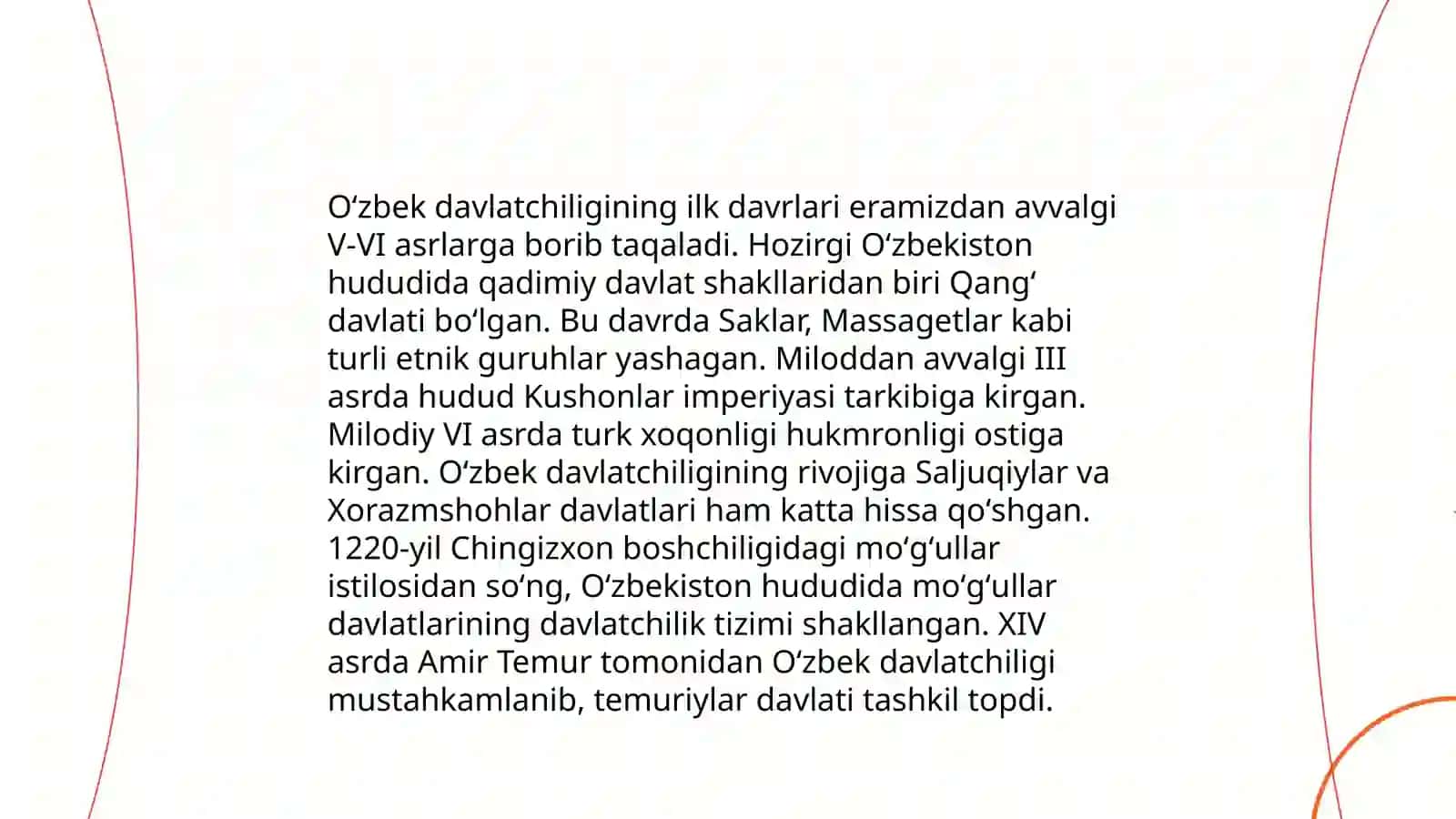 O'zbek davlatchiligining tarixiy bosqichlari 3