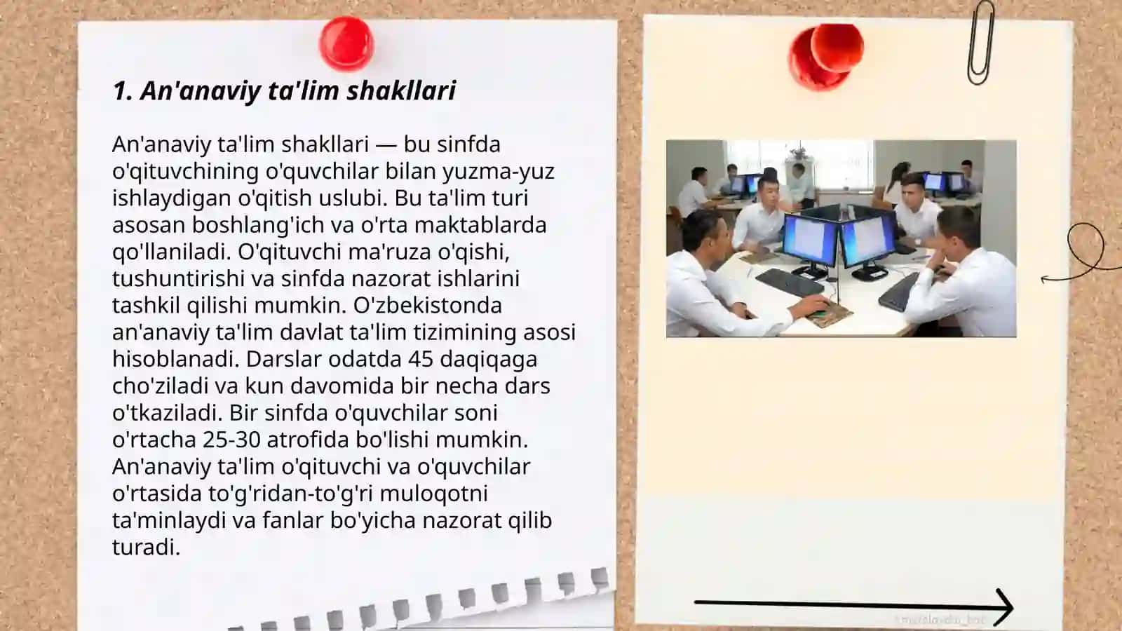 Taʼlimni tashkil etish turlari va shakllari 3