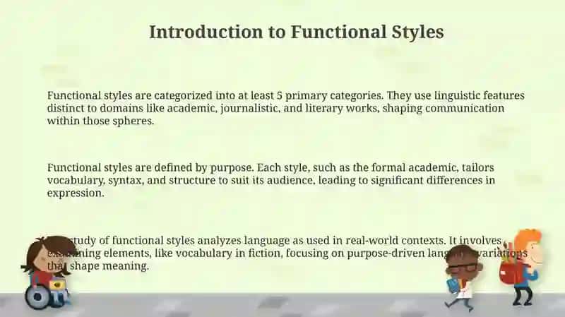 Functional Styles of English: Vocabulary Features in Newspapers, Fiction, and Academic 3