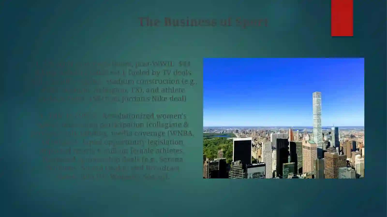 Development of Sports in the USA 3