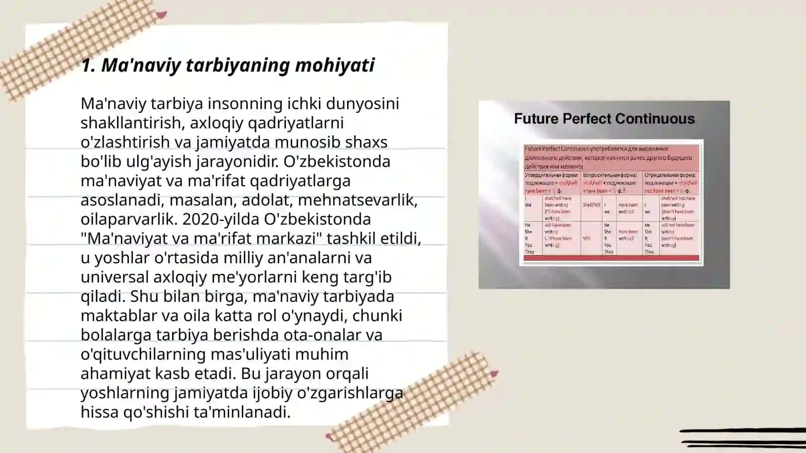 Oʻzbekiston Respublikasining uzluksiz ma'naviy tarbiya konsepsiyasi 3