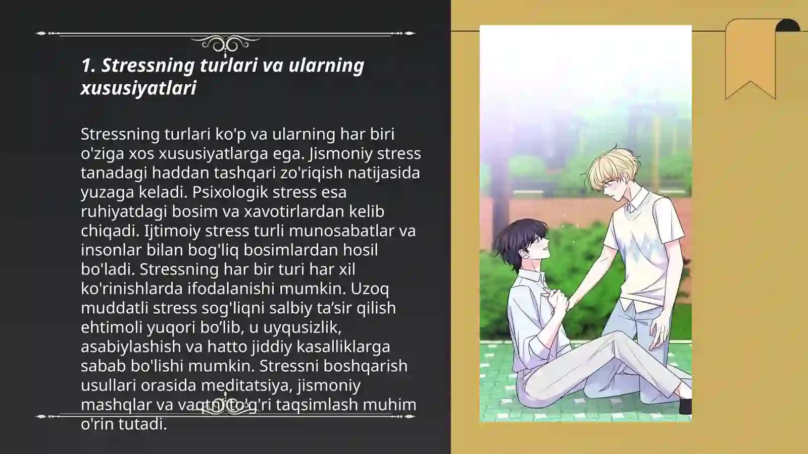 Stress va noqulayliklarni boshqarish 3