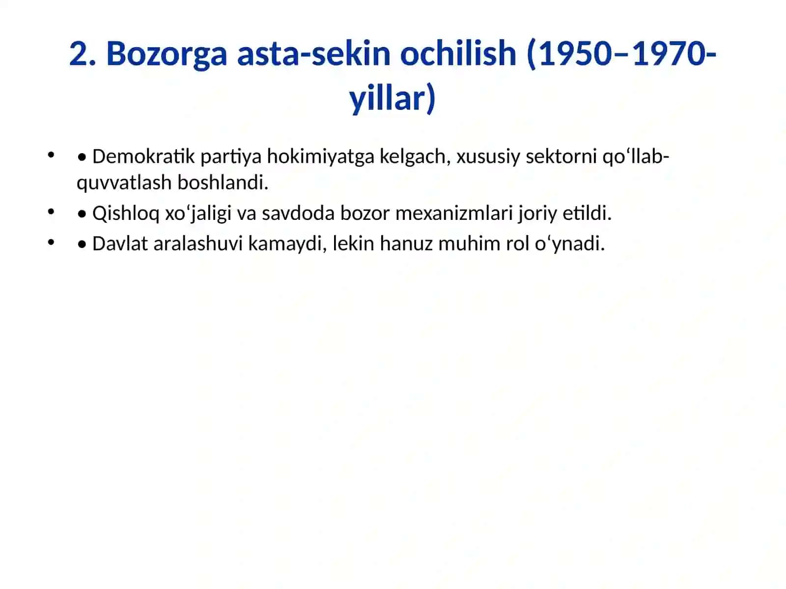 Turkiya iqtisodiy islohotlari 3